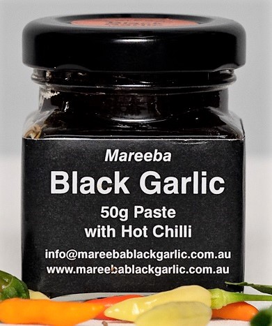 50g Mareeba Black Garlic puree paste with Hot Chilli. World's best unique sweet tropical flavour 5