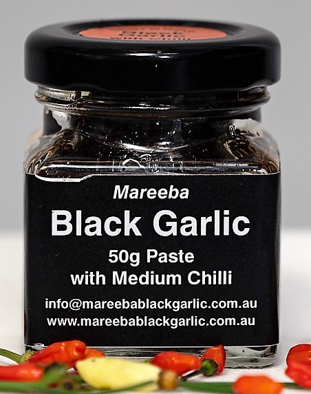 50g Mareeba Black Garlic puree paste with Medium Chilli. World's best unique sweet tropical flavour 5