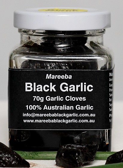 70g Mareeba Black Garlic peeled cloves. World's best unique sweet tropical flavour. 5